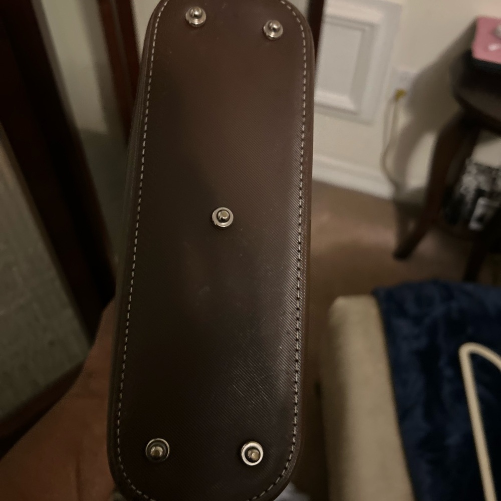 Dooney & Bourke Brown Crocodile-Embossed Messenger Bag - Picture 4 of 10